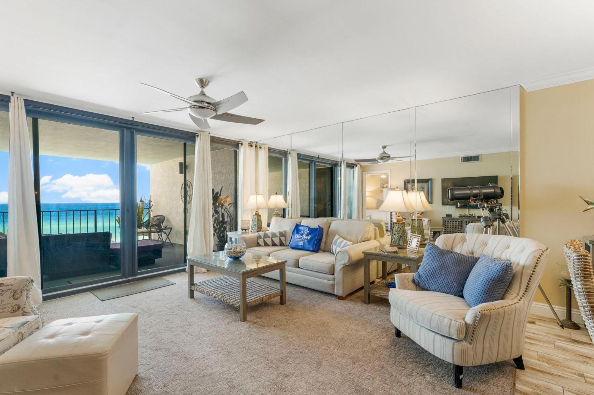 Stunning 2/2 Designer Condo W Coastal Appeal Right On The Gulf! パナマシティービーチ エクステリア 写真