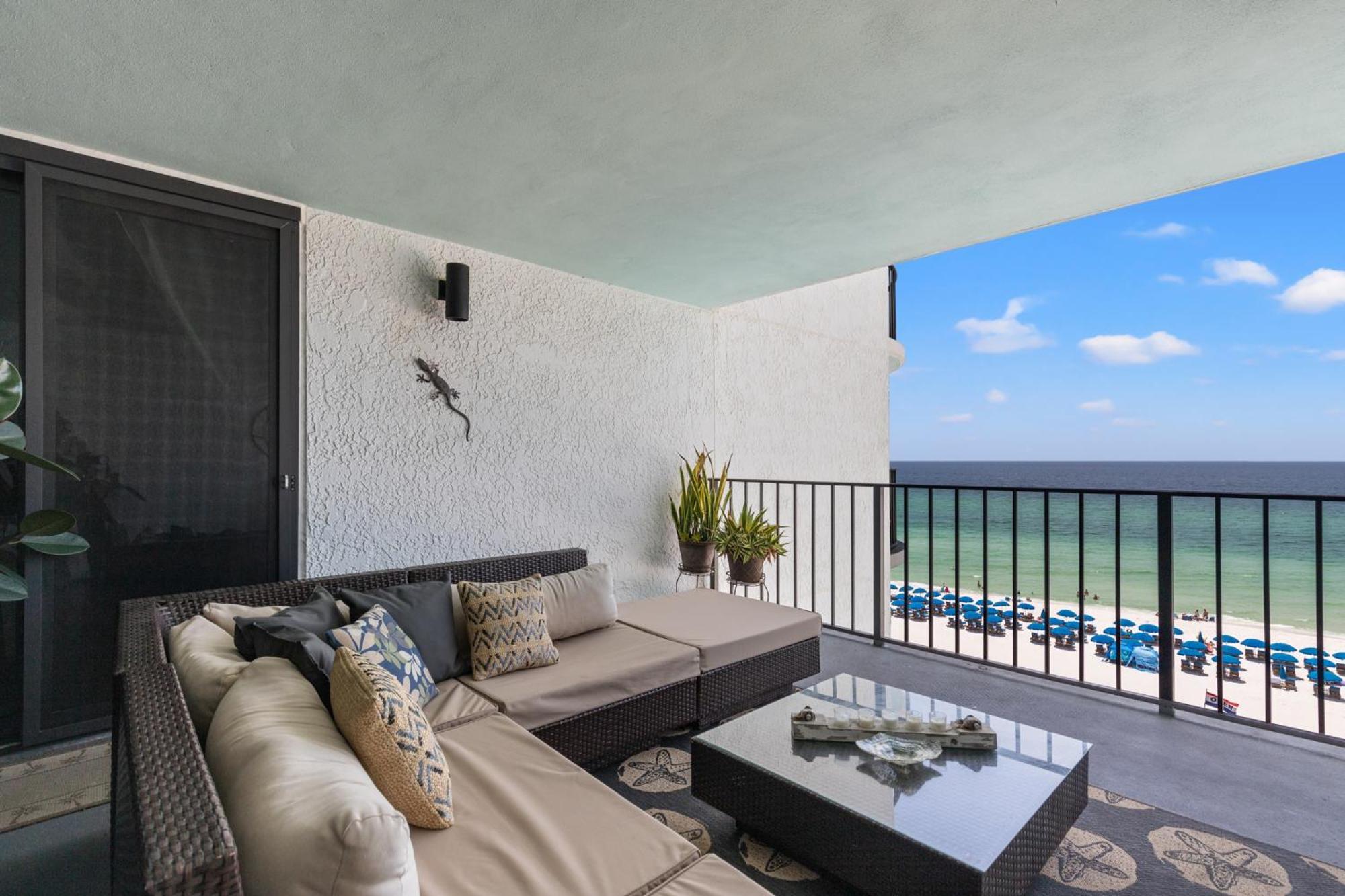 Stunning 2/2 Designer Condo W Coastal Appeal Right On The Gulf! パナマシティービーチ エクステリア 写真